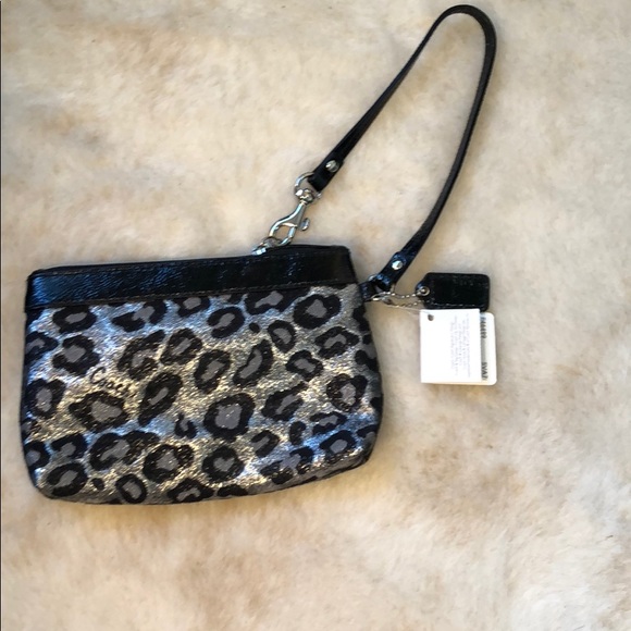 Coach Handbags - Coach wristlet grey multicolor NWT